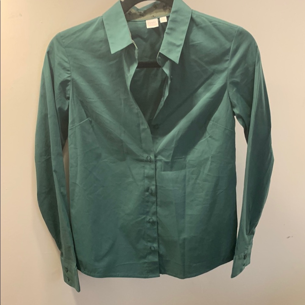 NWOT Twik Hunter Green Button Down